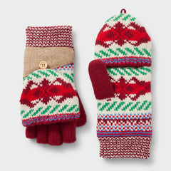 Women's Fair Isle Convertible Mittens