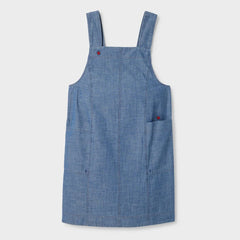 Women's Chambray Sleeveless Smock Dress