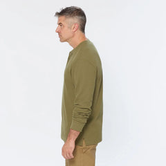 Men's 40 Grit Standard Fit Thermal Henley