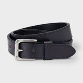 Men's Lifetime Leather Silver Buckle Belt