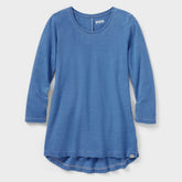 Women's Indigo Knit Popover Shirt