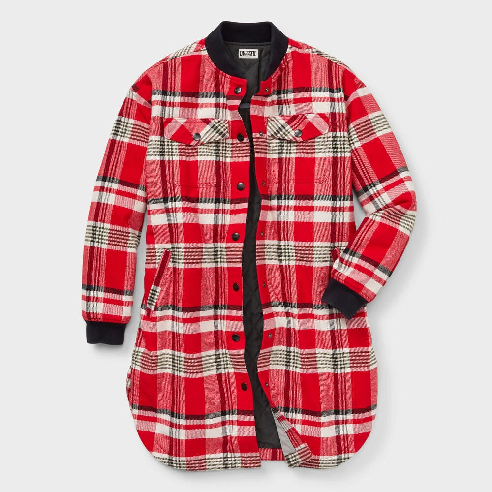 Women's Folklore Flannel Insulated Duster