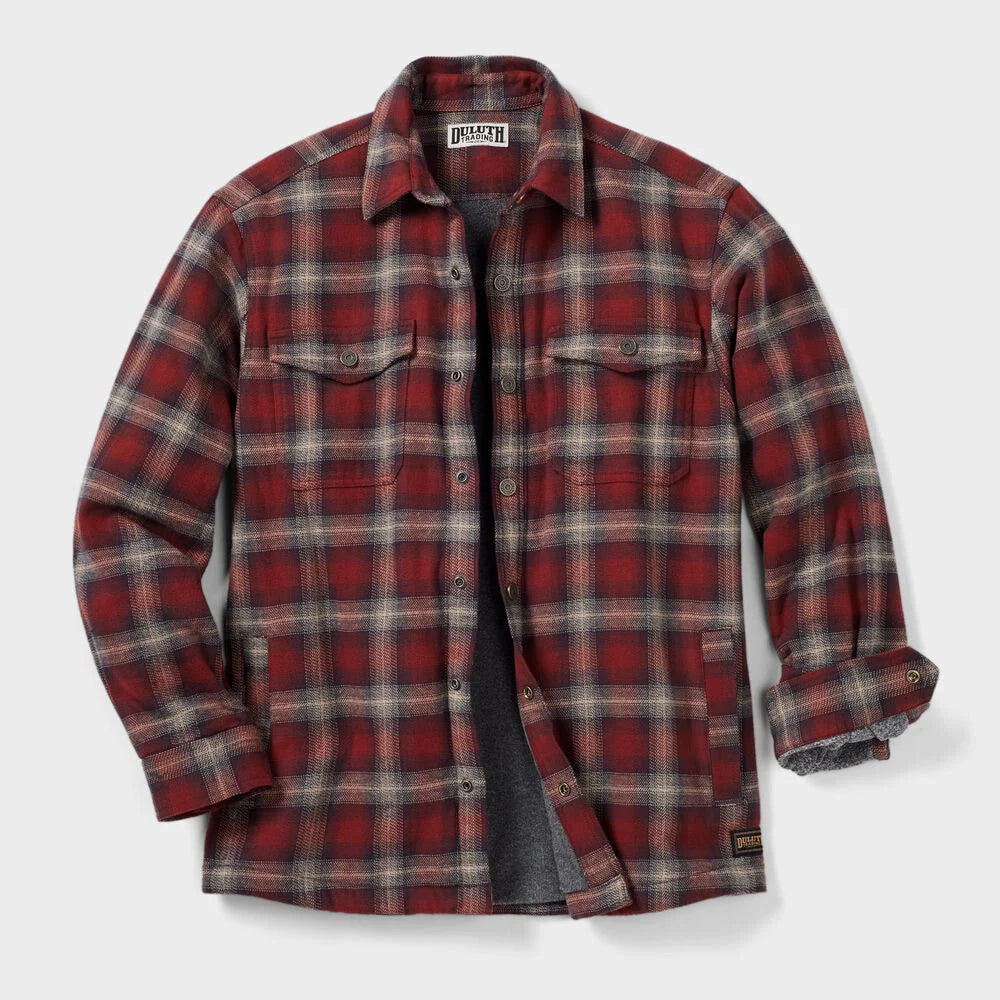 Men's Flapjack Fleece-lined Relaxed Fit Shirt Jac