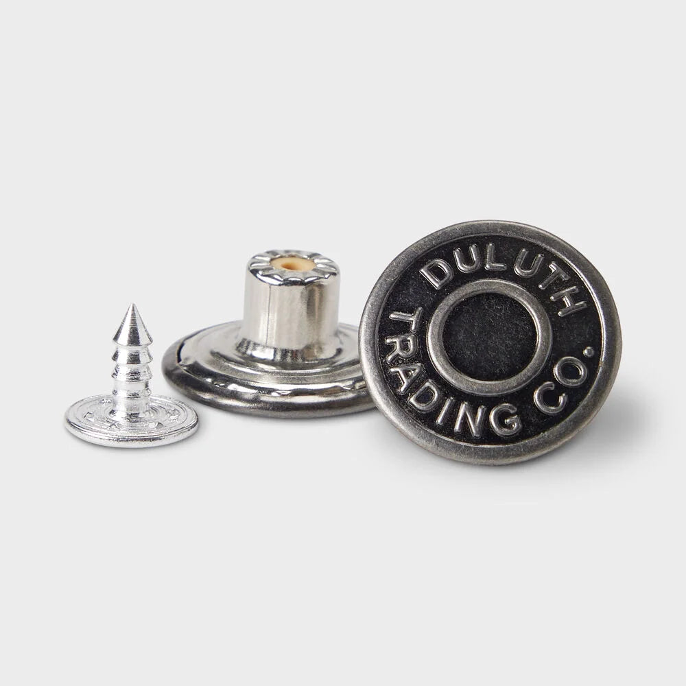 8-Pack Antique Silver Buttons