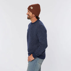 Men's Lambswool Birdseye Crew Sweater