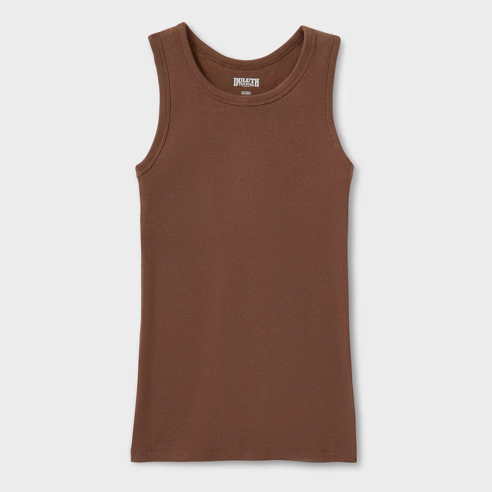 Women's No-Yank Luxe Rib Racerback Shelf Bra Tank