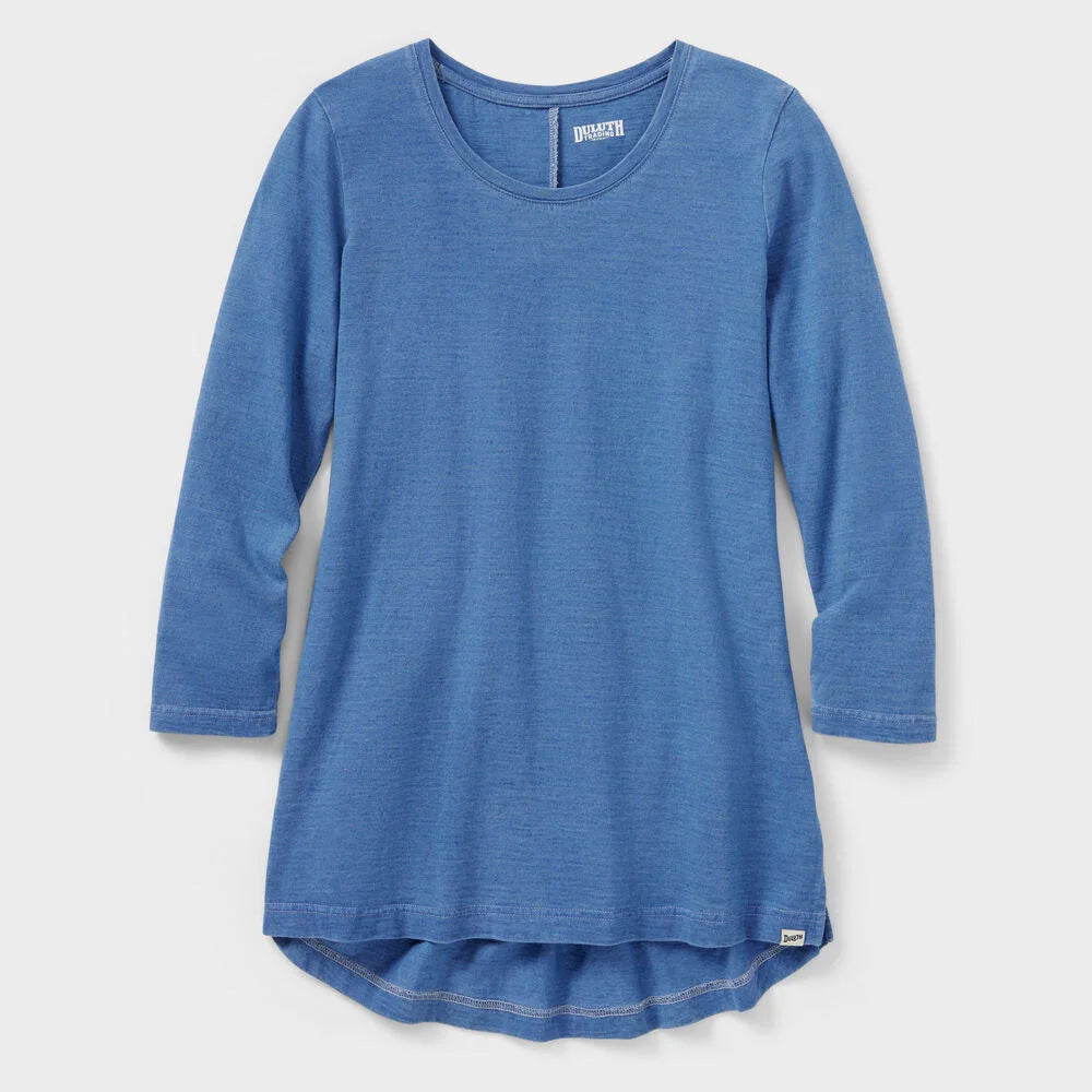 Women's Indigo Knit Popover Shirt