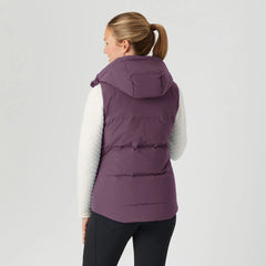 Women's Ruffer Puffer Hooded Down Vest