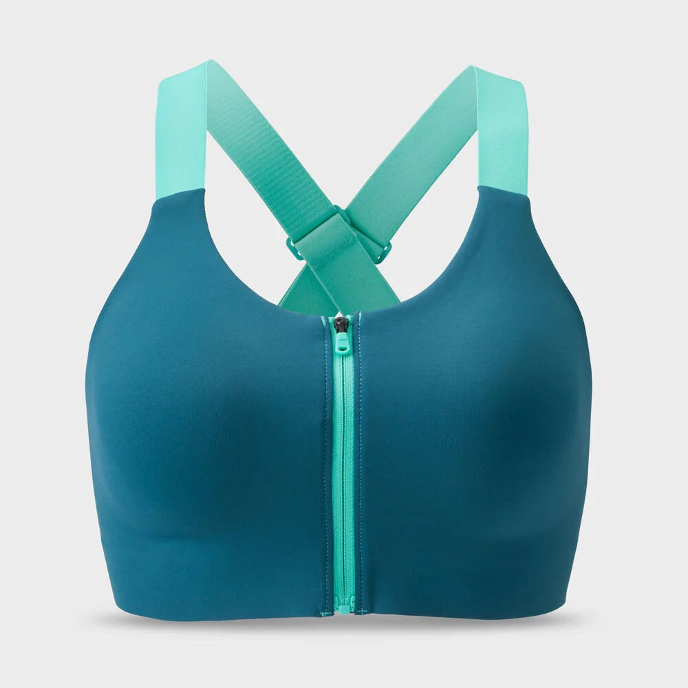 Women's Plus High-Impact Bonded Zip-Front Bra