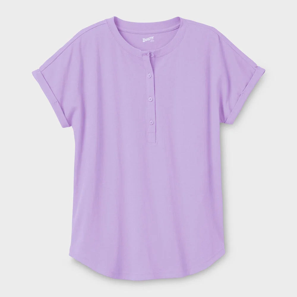 Women's Lightweight Longtail T Short Sleeve Henley